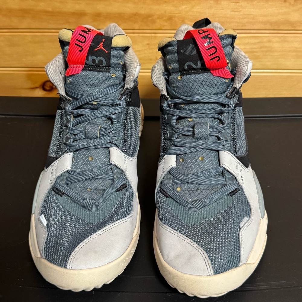Air Jordan Delta Mid Hasta DC2130-300 Blue Pumice Grey Crimson US Men’s 10.5 - Picture 3 of 8